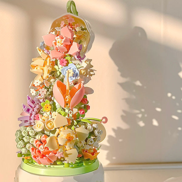 Cascading Eternal Floral Building Block Bouquet