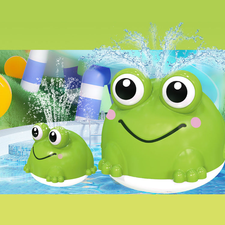 Floating Fountain Frog: Automatic Light-Up Bath Toy