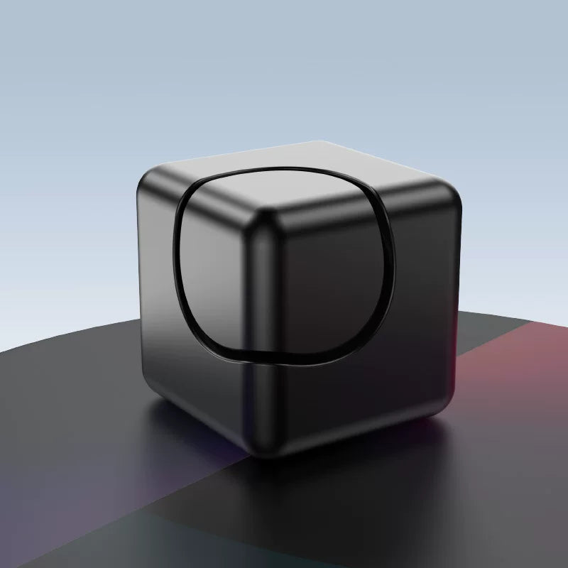 Kinetic Metal Cube Spinner and Desk Toy
