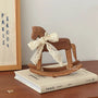 Hand-Carved Wooden Rocking Horse