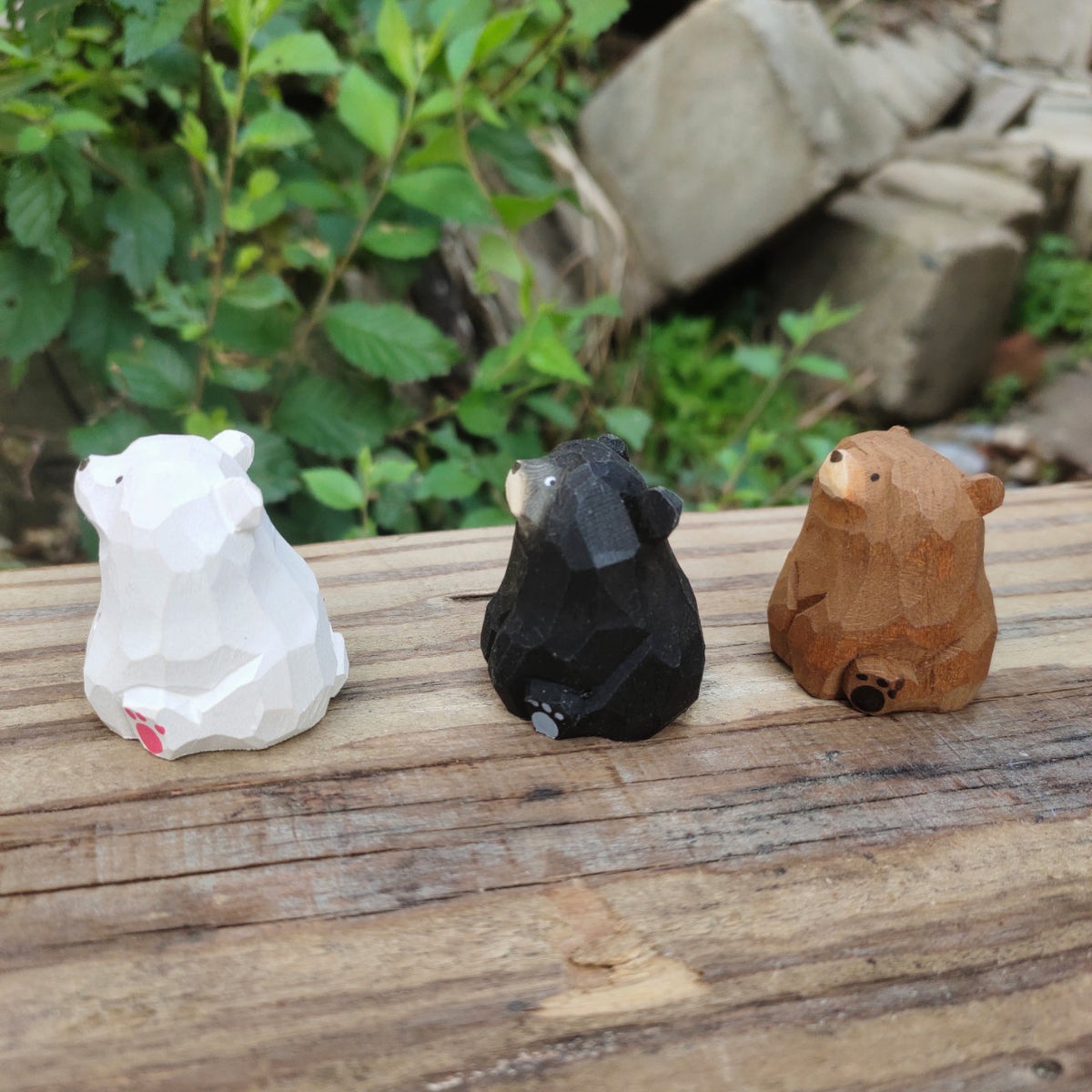 Hand-Carved Wooden Fruit Figurine
