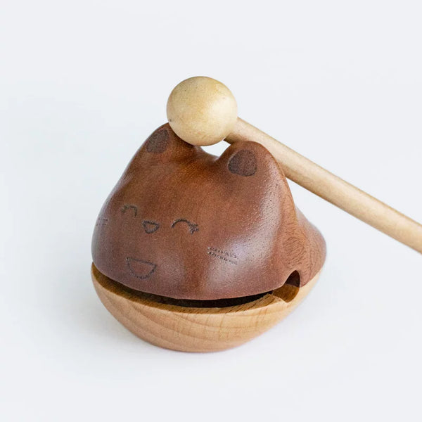 Wooden Cat Desktop Zen Percussion Block