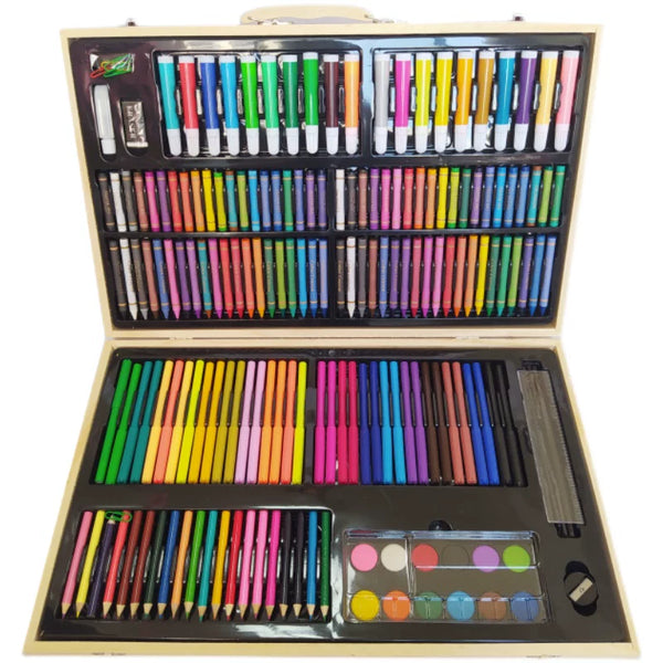 180-Piece Wooden Box Art Set