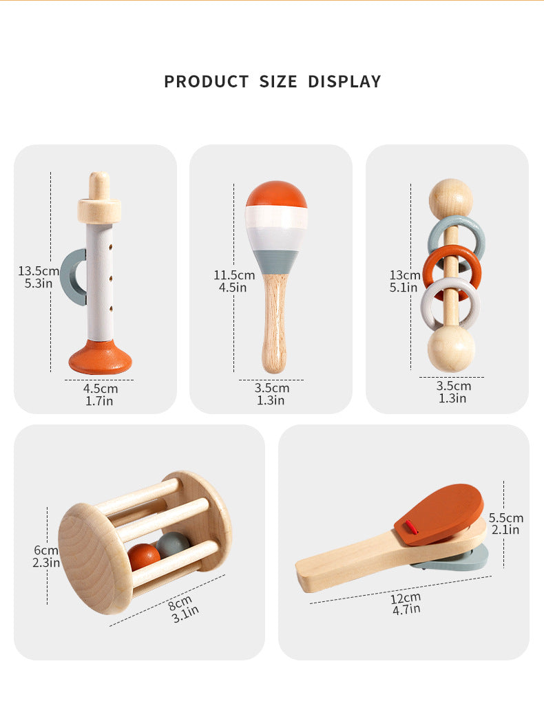 Little Virtuoso 5-Piece Wooden Music Set (Scandi Edition)