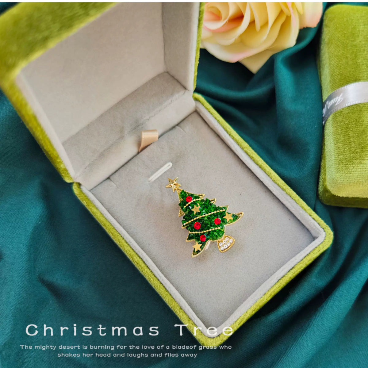 Christmas Tree Brooch Gift Set