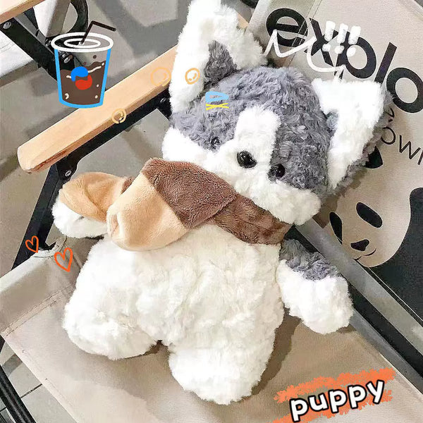 Soft Scarf Puppy Plush Toy