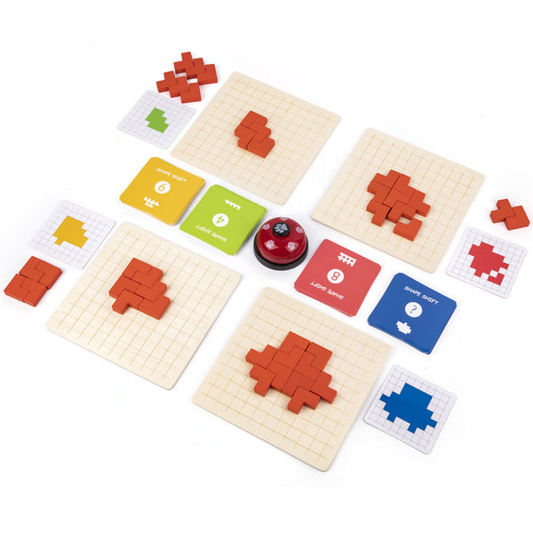 Shape Shift: The Fast-Paced Wooden Pattern Race