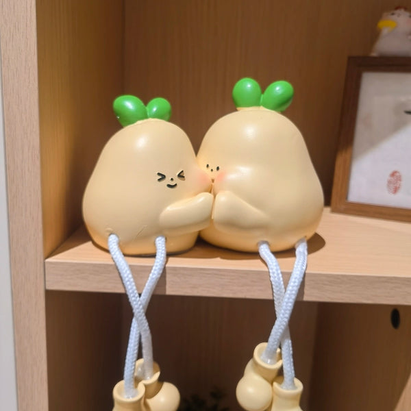 Yellow Pear Shelf Sitters