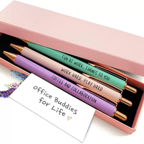 3-Piece Inspirational Metal Pen Gift Set