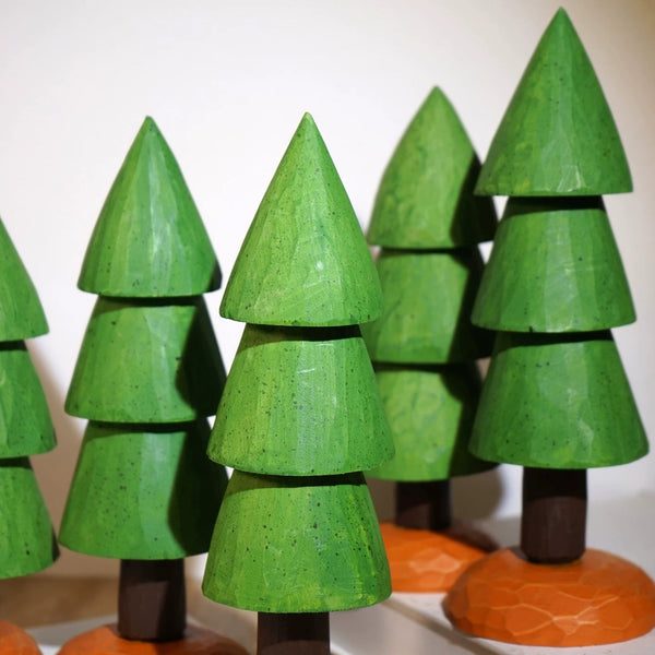 Hand-Carved Wooden Miniature Tree Desk Ornament FantastiKurios