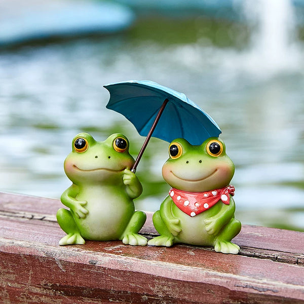 Miniature Garden Frog Figurine
