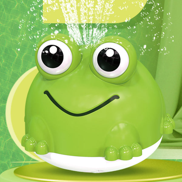 Floating Fountain Frog: Automatic Light-Up Bath Toy