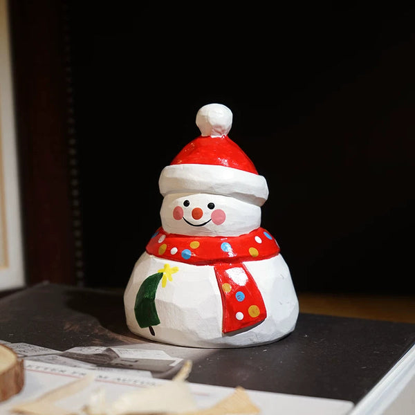 Hand-Carved Wooden Christmas Character Ornaments FantastiKurios