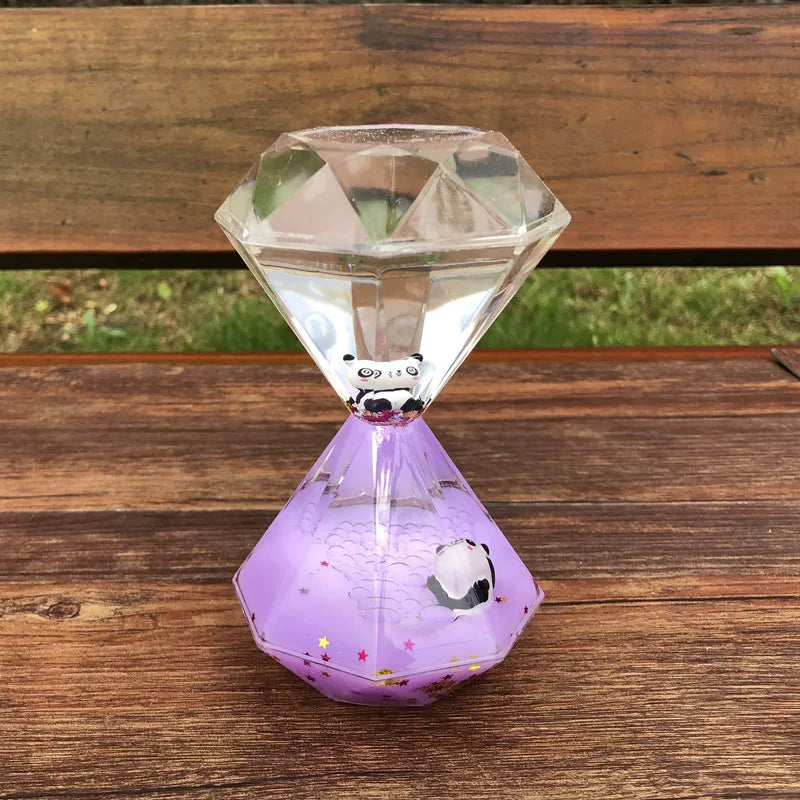 Panda Liquid Motion Timer Ornament