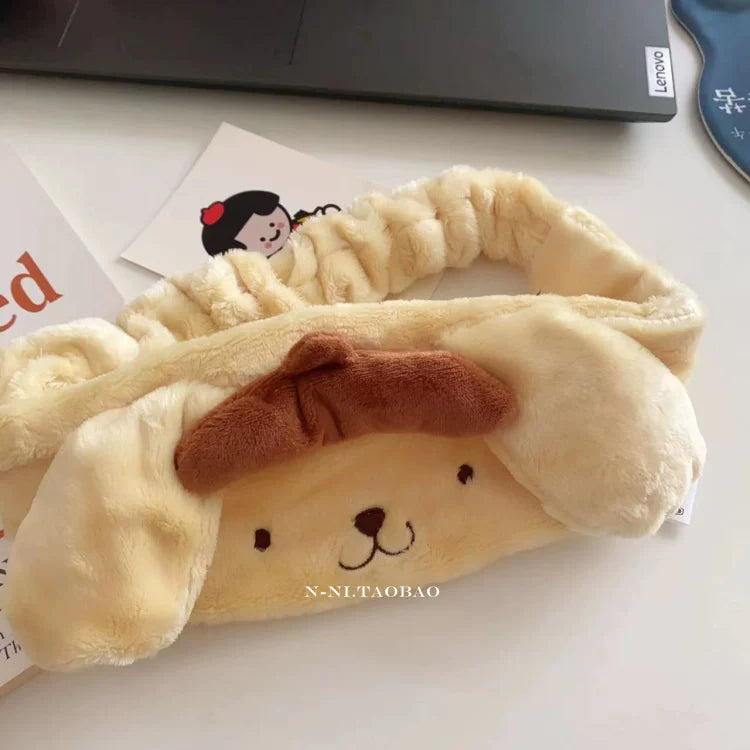 Plush Cartoon Character Spa Hairband