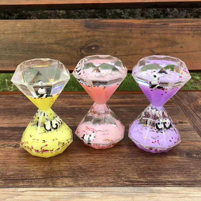 Panda Liquid Motion Timer Ornament