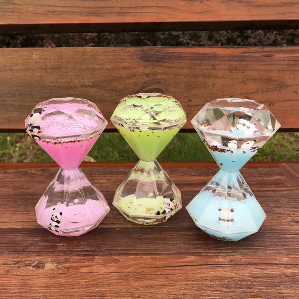 Panda Liquid Motion Timer Ornament