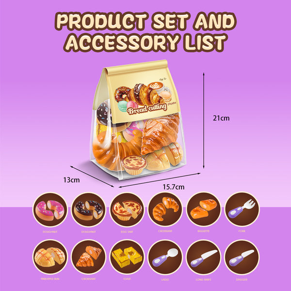 Little Baker's 'Slice & Serve' Play Bread & Pastry Set