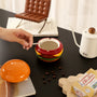 Creative Hamburger Lidded Ashtray