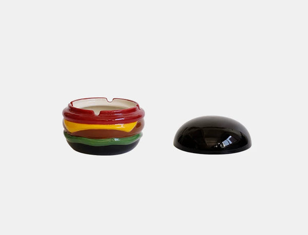 Creative Hamburger Lidded Ashtray
