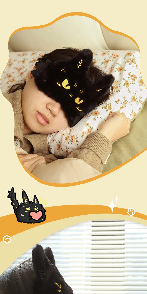 Prosperous Raccoon Plush Sleep Mask