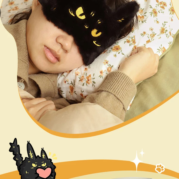 Prosperous Raccoon Plush Sleep Mask