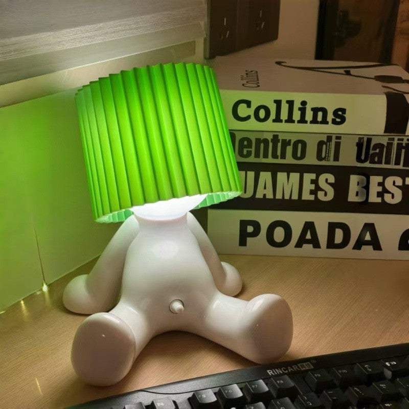 Sitting Shy Boy Table Lamp