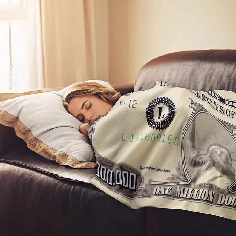 Million Dollar Novelty Throw Blanket