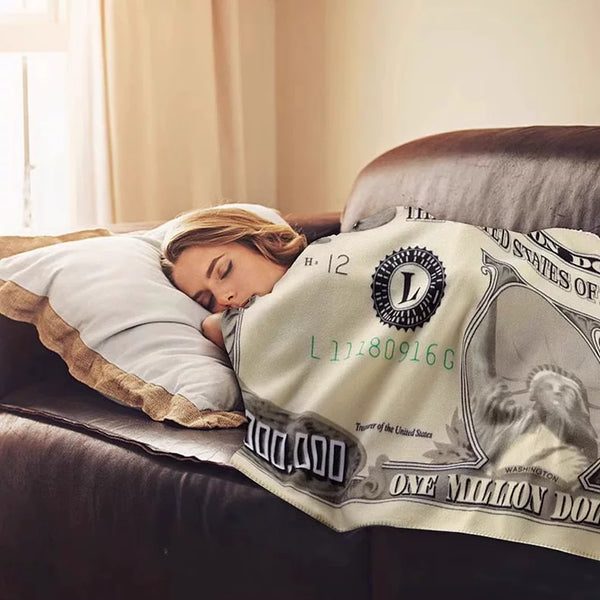 Million Dollar Novelty Throw Blanket