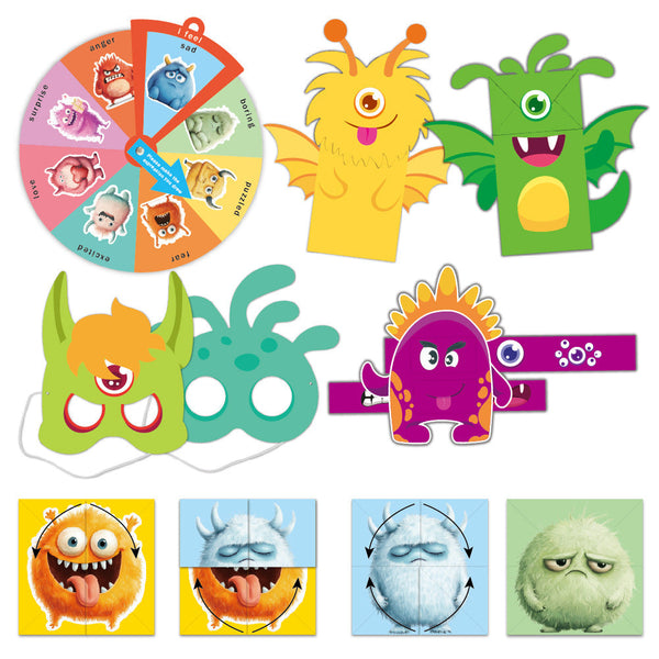 Little Monsters Emotional Craft & Puppet Kit Fantastik Curios