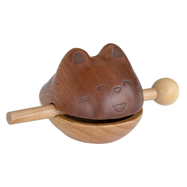 Wooden Cat Desktop Zen Percussion Block