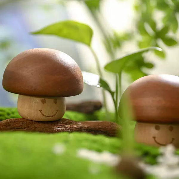 Handcrafted Wooden Mushroom Music Box