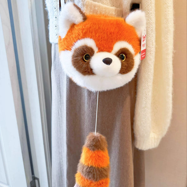 Soft Plush Panda Character Crossbody Bag