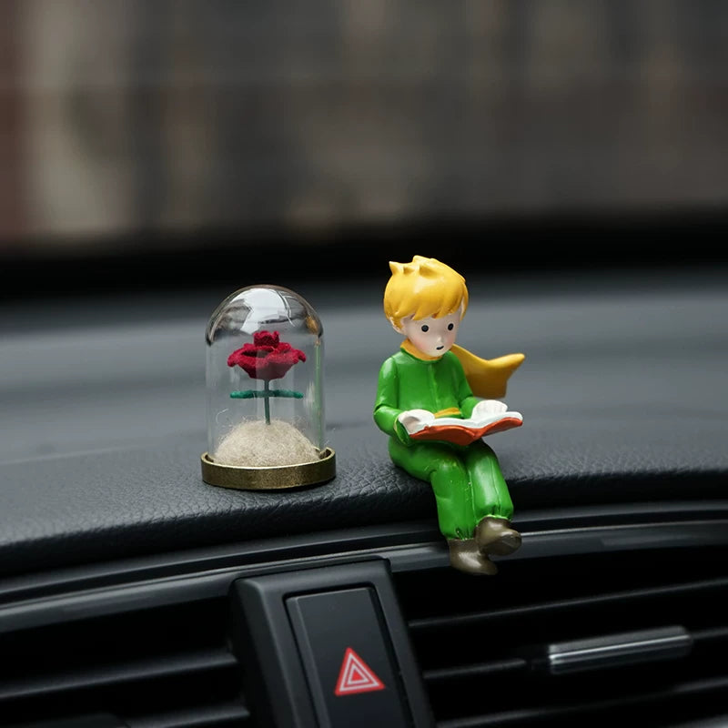 Little Prince and Rose Car Dashboard Ornament FantastiKurios