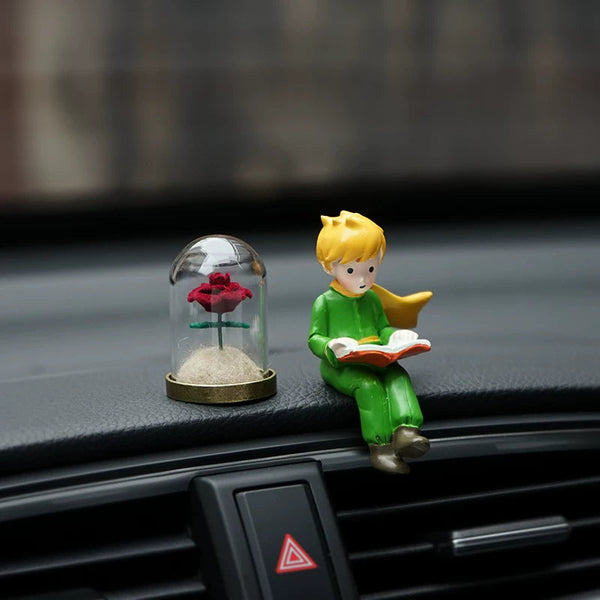 Little Prince and Rose Car Dashboard Ornament FantastiKurios