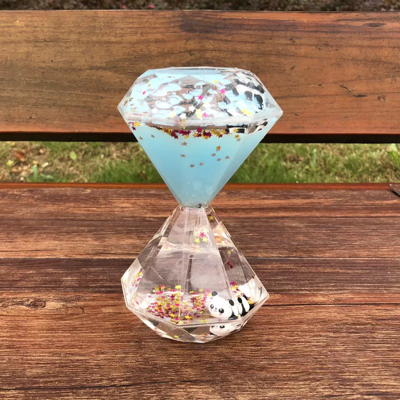 Panda Liquid Motion Timer Ornament