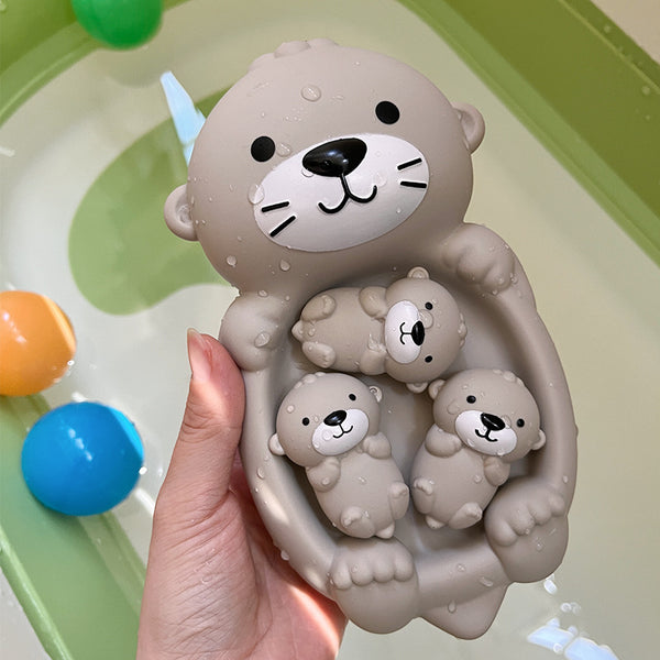 The Floating Families: Mould-Free Soft Bath Toy Set (Otter or Seal)