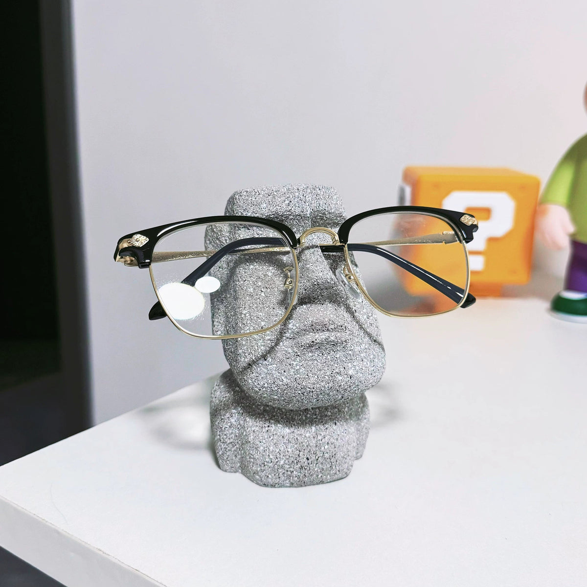 Moai Statue Desktop Eyeglasses Stand FantastiKurios