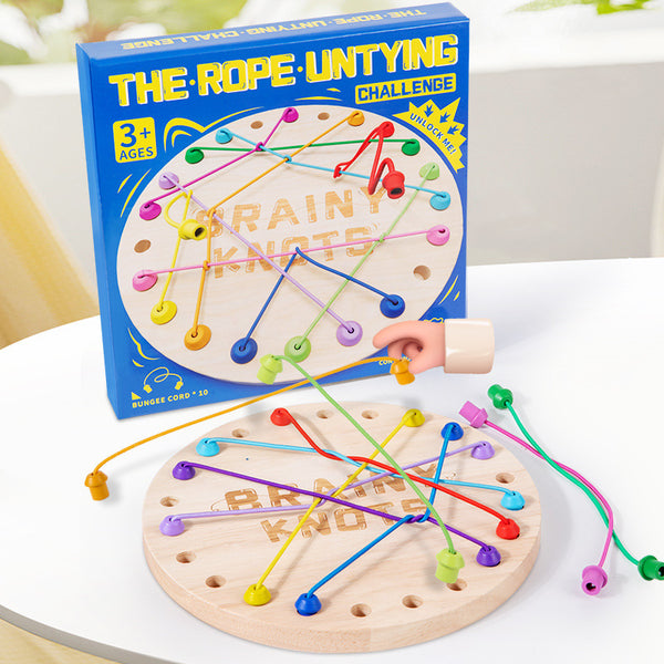 Brainy Knots – The Wooden Rope Untying Logic Game