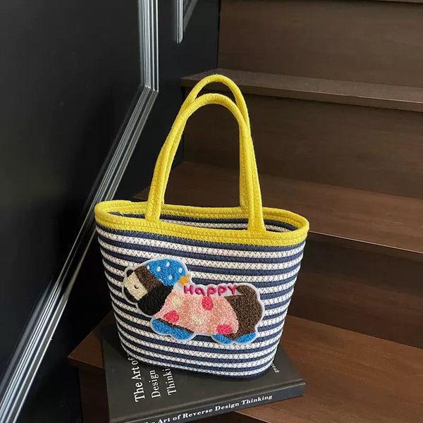 Woven Dachshund Tote Bag