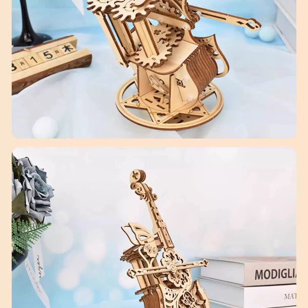 DIY Wooden Magic Cello Music Box Kit