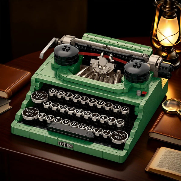 Retro Typewriter Building Block Set