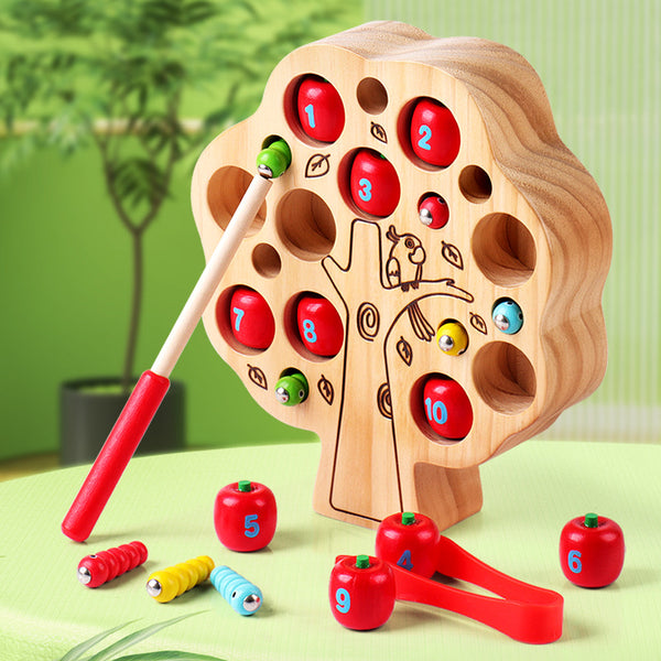 The Apple Tree Harvest | Magnetic Fishing & Counting Game