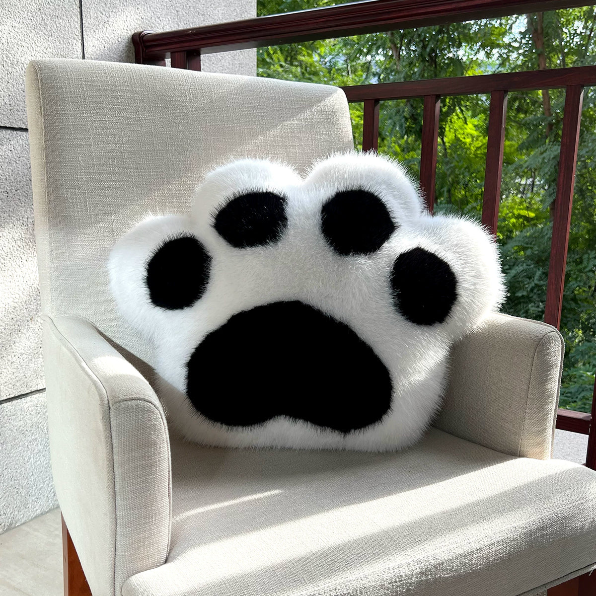 Plush Cat Paw Comfort Pillow