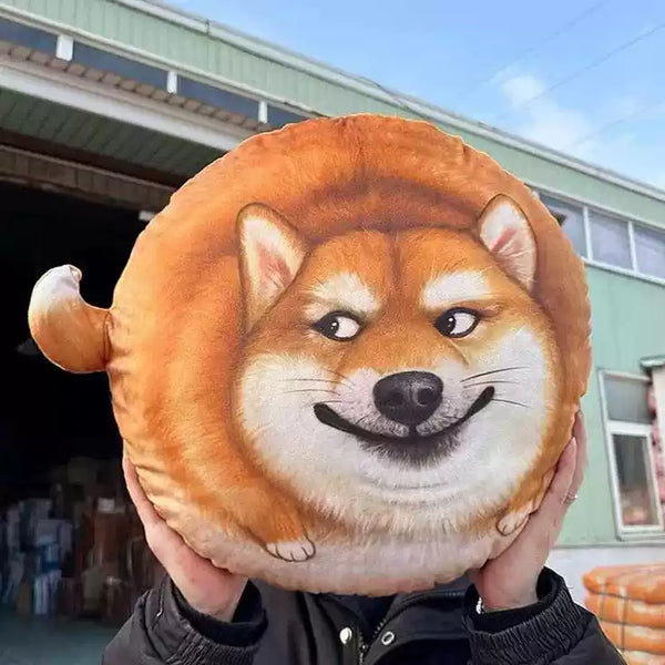 Round Chubby Shiba Inu Plush Pillow