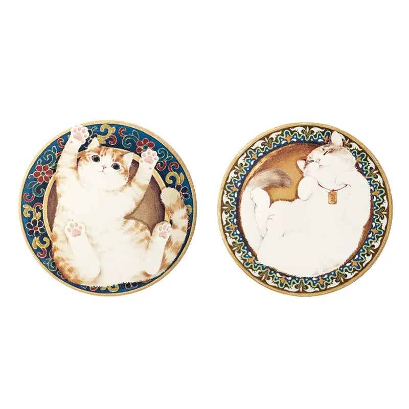 Imperial Palace Cat Diatomite Coaster