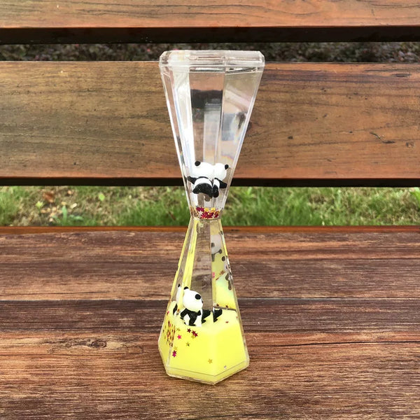 Panda Liquid Motion Timer Ornament