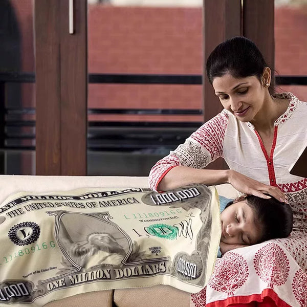 Million Dollar Novelty Throw Blanket