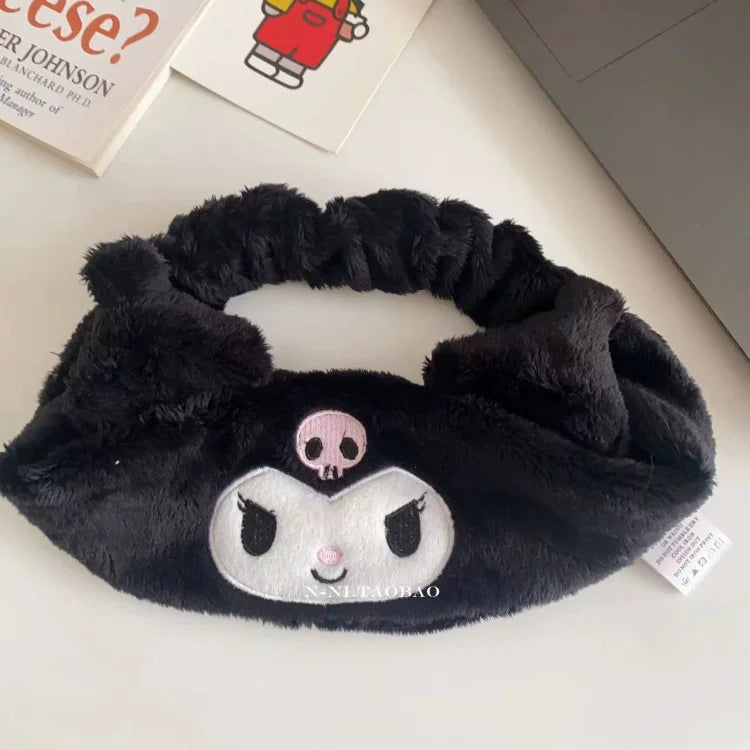 Plush Cartoon Character Spa Hairband