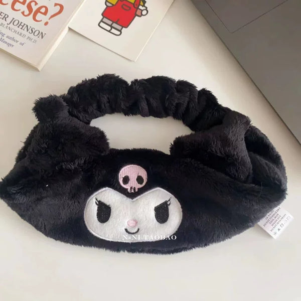 Plush Cartoon Character Spa Hairband